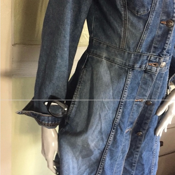 XOXO Jeans up cycled shirt dress - Picture 4 of 12